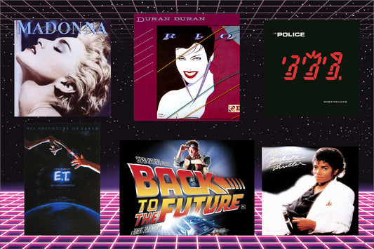 1980s cultural icons montage