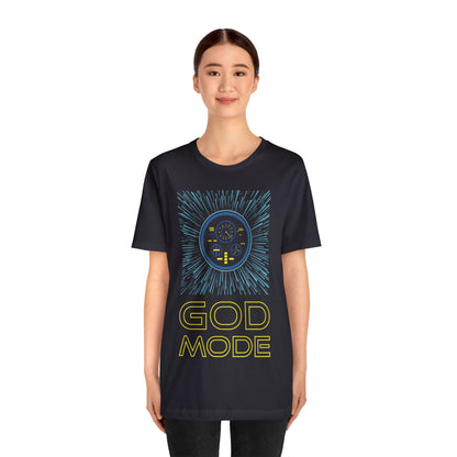 Unleash the cosmos with our 'GOD MODE' Dark Grey T-Shirt from the TEQNEON Spacecraft collection. Dive into the depths of intergalactic style with a mesmerizing hyperspace design that sets you on an epic journey through the stars. Elevate your wardrobe with this cosmic masterpiece, where fashion meets the future. Visit the TEQNEON Spacecraft collection and redefine your style beyond the boundaries of space and time.