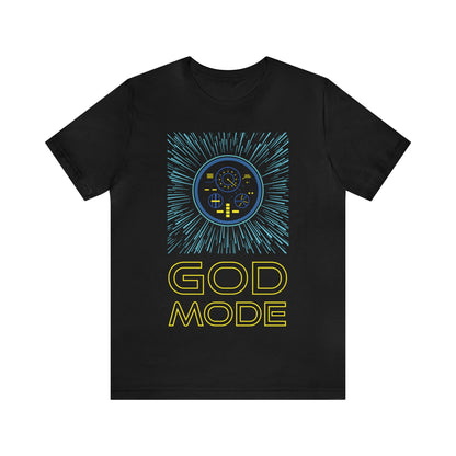 Unleash the cosmos with our 'GOD MODE' Black T-Shirt from the TEQNEON Spacecraft collection. Dive into the depths of intergalactic style with a mesmerizing hyperspace design that sets you on an epic journey through the stars. Elevate your wardrobe with this cosmic masterpiece, where fashion meets the future. Visit the TEQNEON Spacecraft collection and redefine your style beyond the boundaries of space and time.