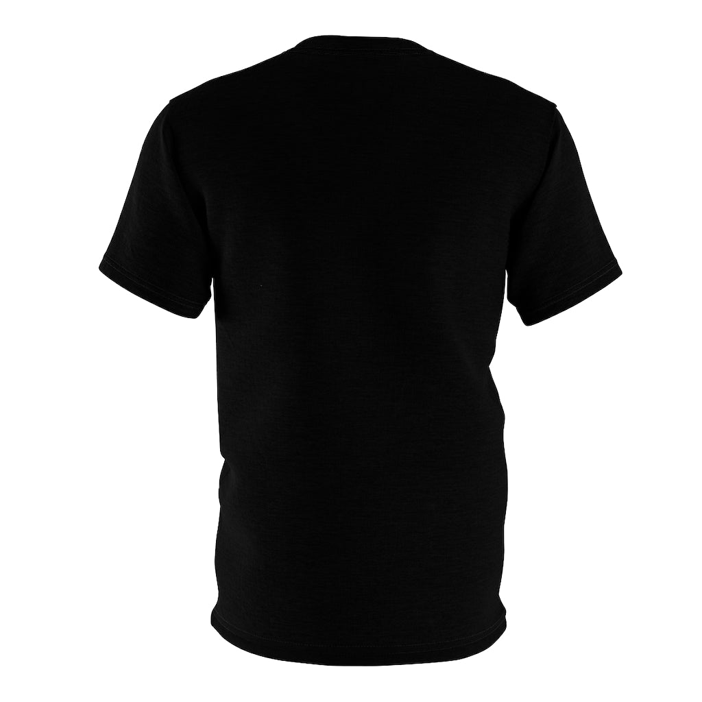 Black All-Over-Print T-Shirt plain back